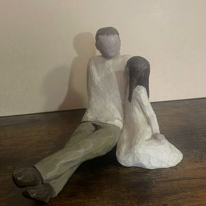 Willow Tree Father and Daughter Figurine 2000